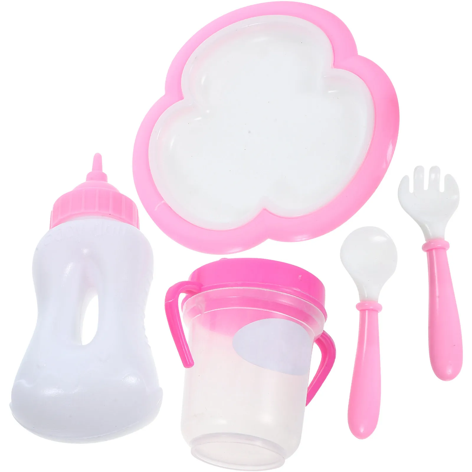 

1Set Baby Milk Bottle Accessory 18Inch Feeding Set Pretend Play Role Kids Cognitive Development Baby Shower