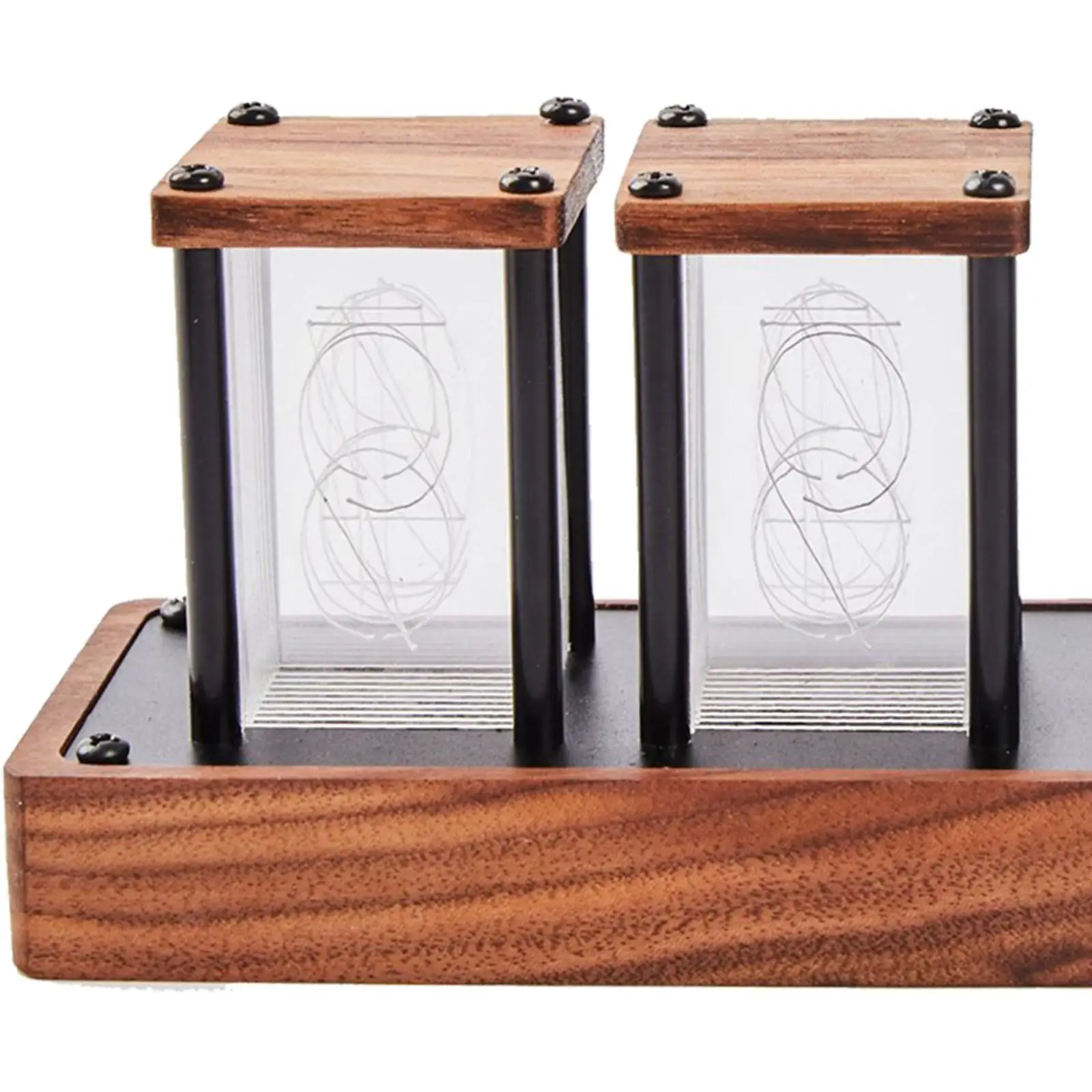 

Nixie трубчатые часы, красочные светодиодные цифровые настольные часы, будильник с питанием от USB, большие часы с дисплеем для украшения стола в спальне