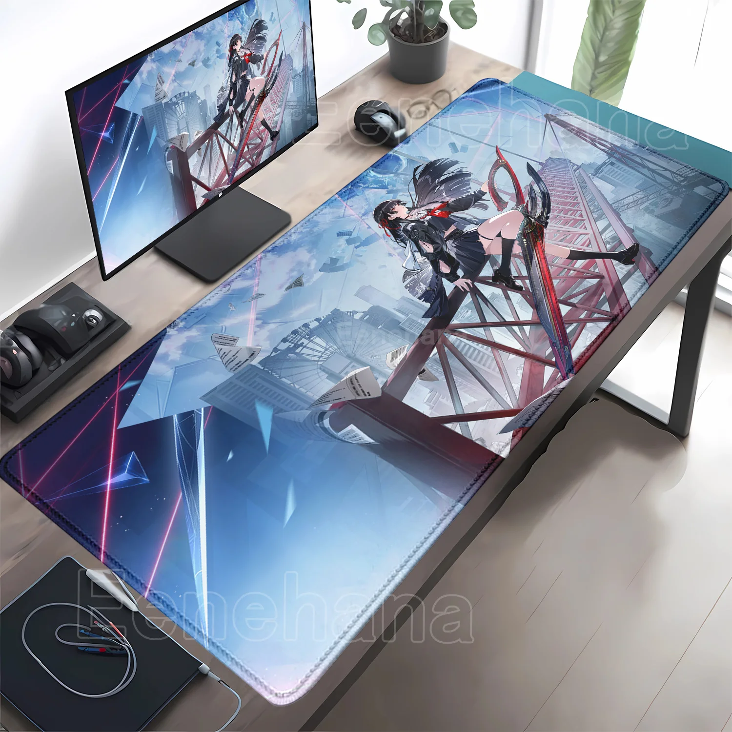 

Chisa аниме сексуальная девушка хентай R18 коврик для мыши игровой Wuthering Waves коврик для мыши 900x400 мм компьютерный нескользящий резиновый коврик для клавиатуры