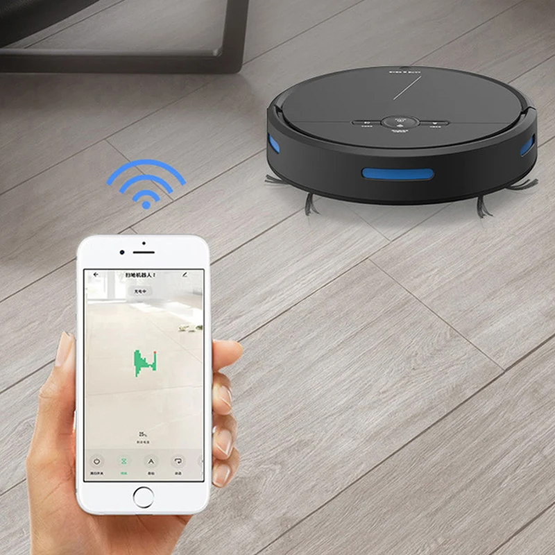 New Robot Vacuum Cleaner For Home 2000Pa Suction Automatic Recharge App Control Dusting Sweeper Nail Dust Cleaning Robot IDEACH