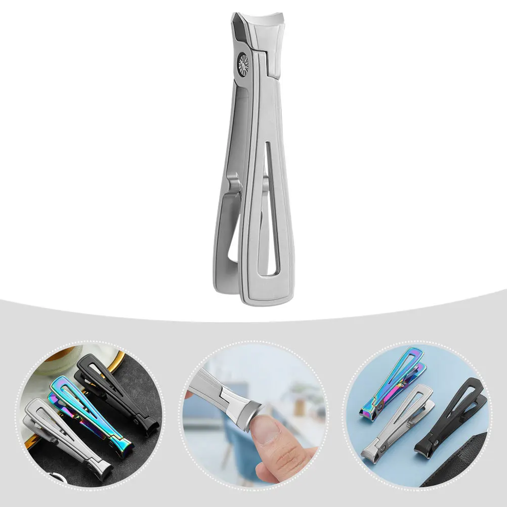 

Compact Stainless Steel Nail Clipper Efficient Manicure Tool for Thick Hard Nails Portable Travel Grooming Fingernail Clipper