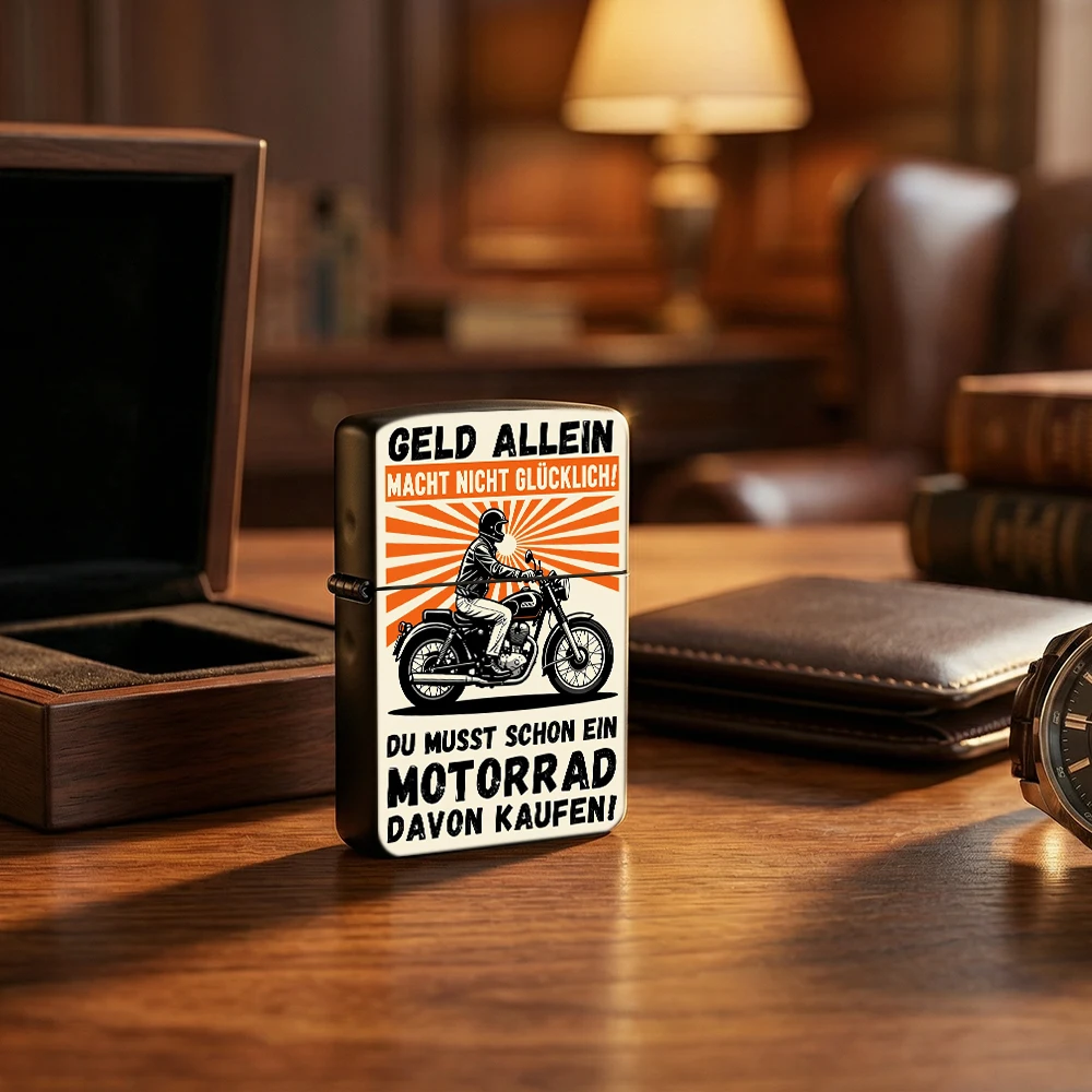 Vintage Collectible Lighters - Encendedor con Tapa Abatible, Diseño Retro
