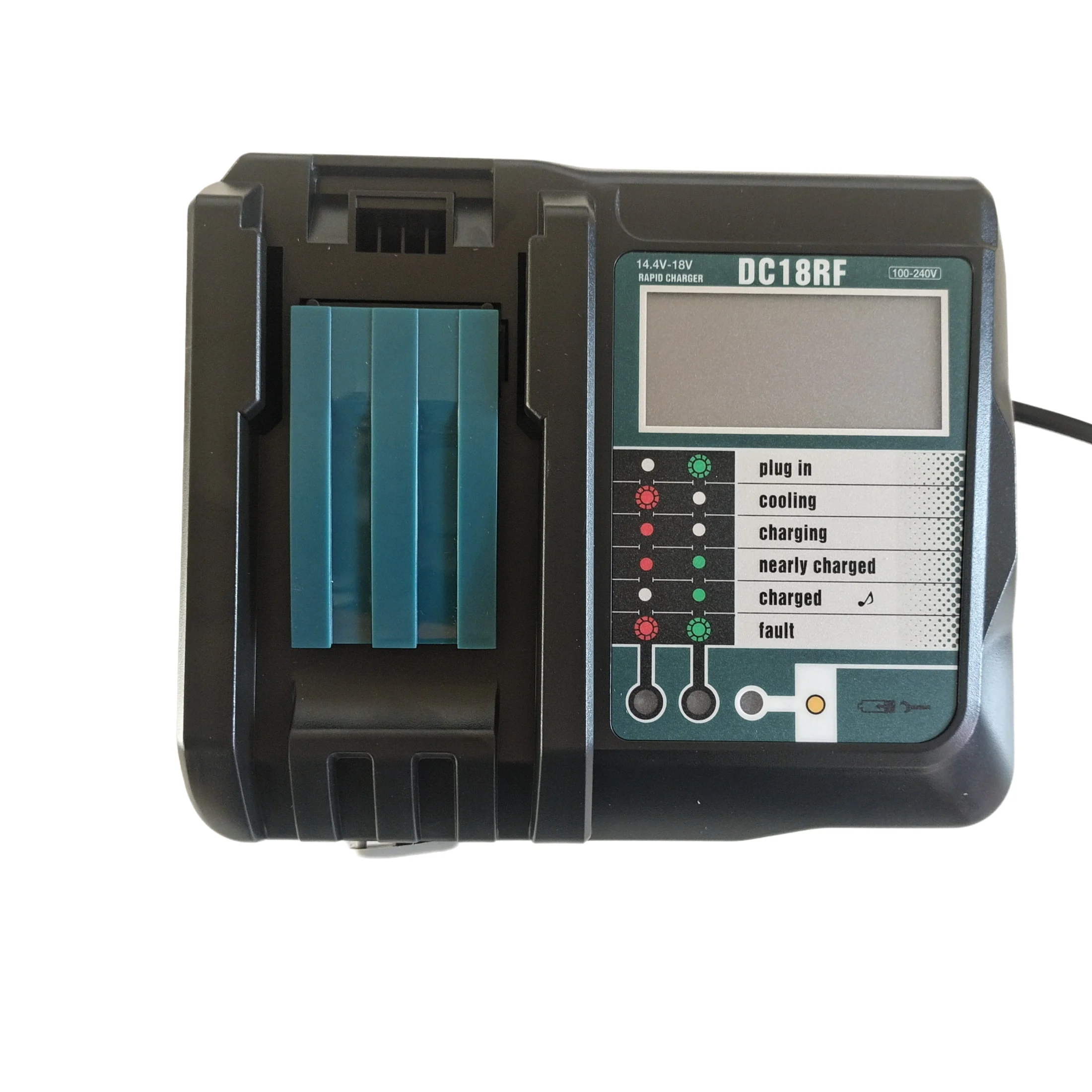 Для литий-ионного аккумулятора Makita 14,4 В/18 В 3,5 А, зарядное устройство для аккумулятора с ЖК-дисплеем BL1415 BL1430 BL1815 BL1830 BL1840 BL 18501860   С USB-портом