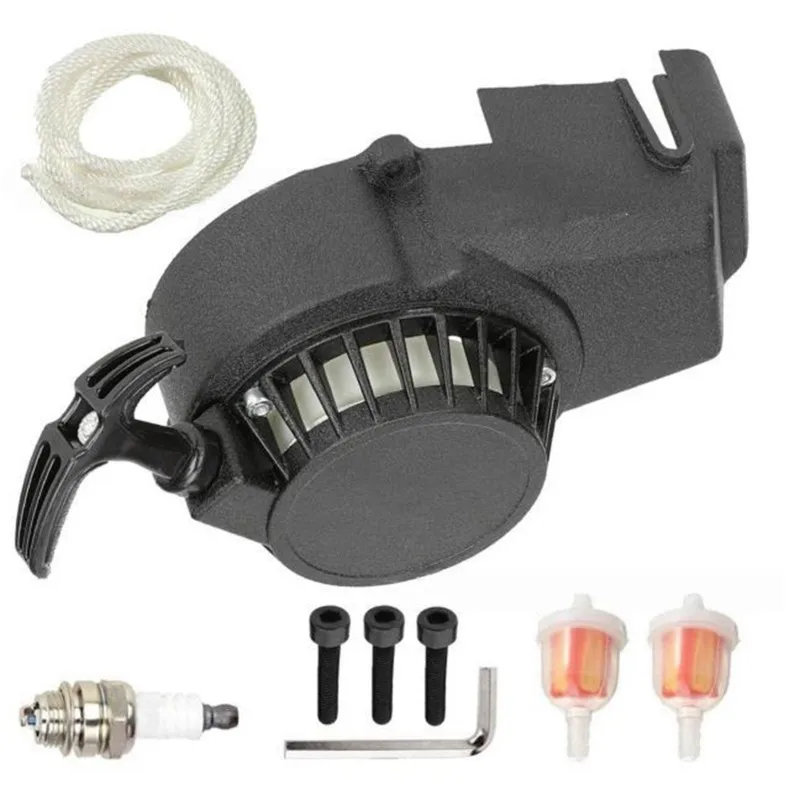 Coolster ATV Quad 4 Wheeler Go Kart Pull Recoil Start Starter Ignition Coil For 2 Stroke Engine 47 49Cc For Taotao SSR