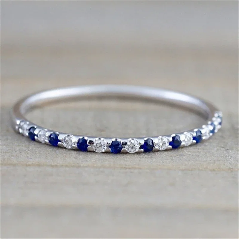 

Real S925 Sterling Silver Real Natural Sapphire Ring Engagement Wedding Jewelry for Women Anillo Bizuteria Bijoux Jewellery Ring