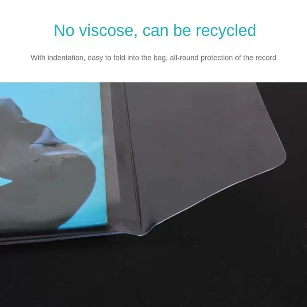 New 7/10/12 inch Vinyl Records Sleeve Resealable Thickened Record Protection Vinyl Outer Sleeves Record