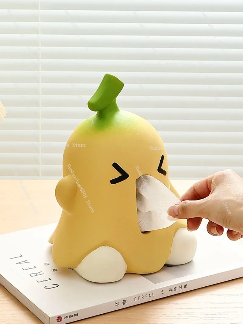 

Креативная керамическая коробка для салфеток в форме банана для дома, гостиной, столовой