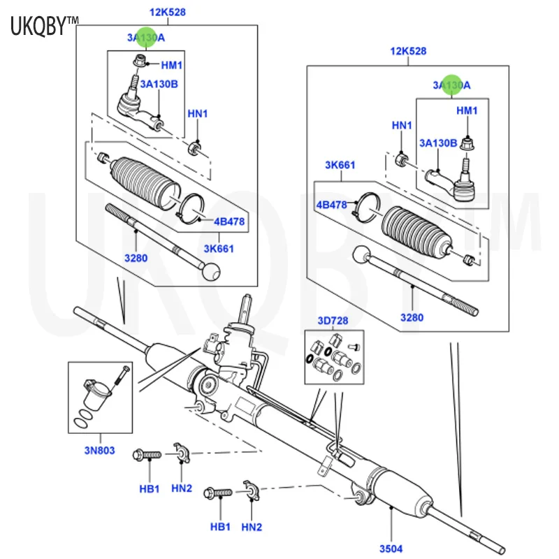 La nd Ro ve r Sp o rt Ra ng e Ro ver 2010-2013 LR010676 End Spindle Connection