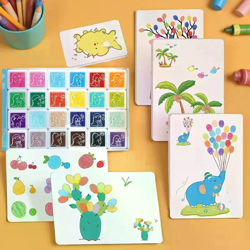 Zestaw do kolorowania dla dzieci, graffiti i bazgrołów, malowanie palcami DIY, edukacyjny prezent Montessori na czas zabawy