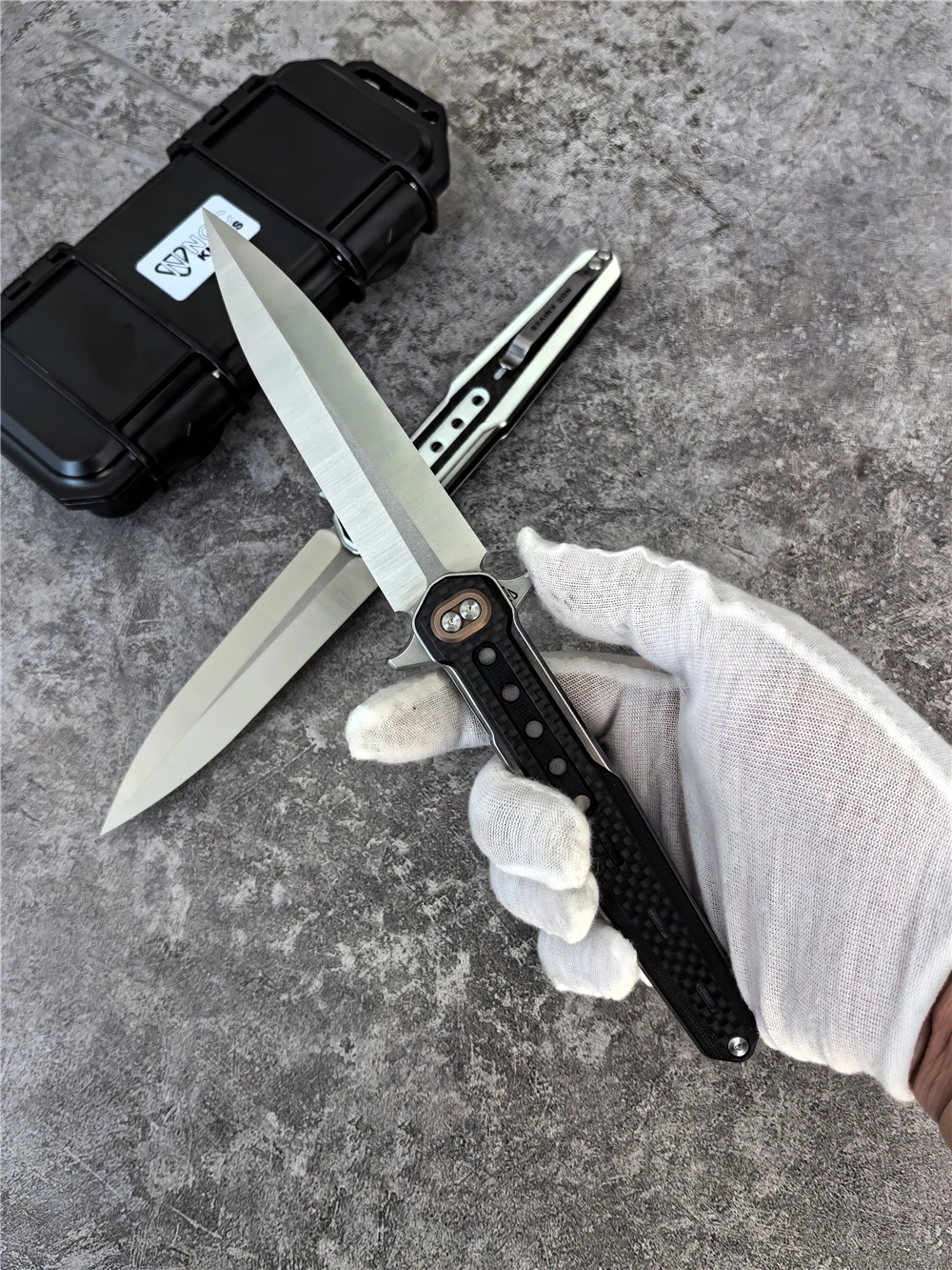 NOC DG12 Flipper Folding Knife 440C Blade G10 Handle Tactical Camping Cutter Pocket Outdoor Fishing Survival EDC Tools