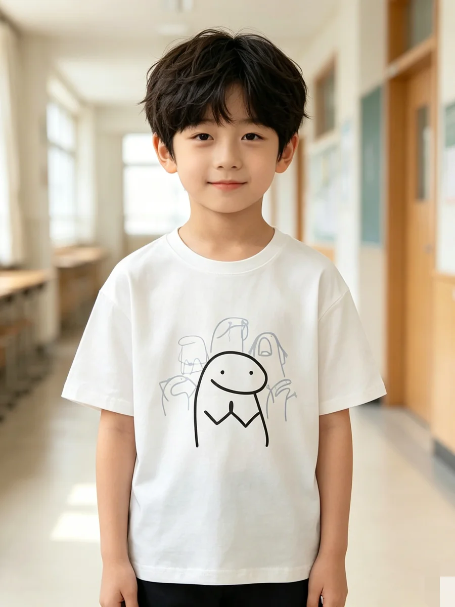Funny Prayer Flock Emoji Print T Shirt for Women Short Sleeve Round Neck Casual Stress Relief Humor Art Summer Top