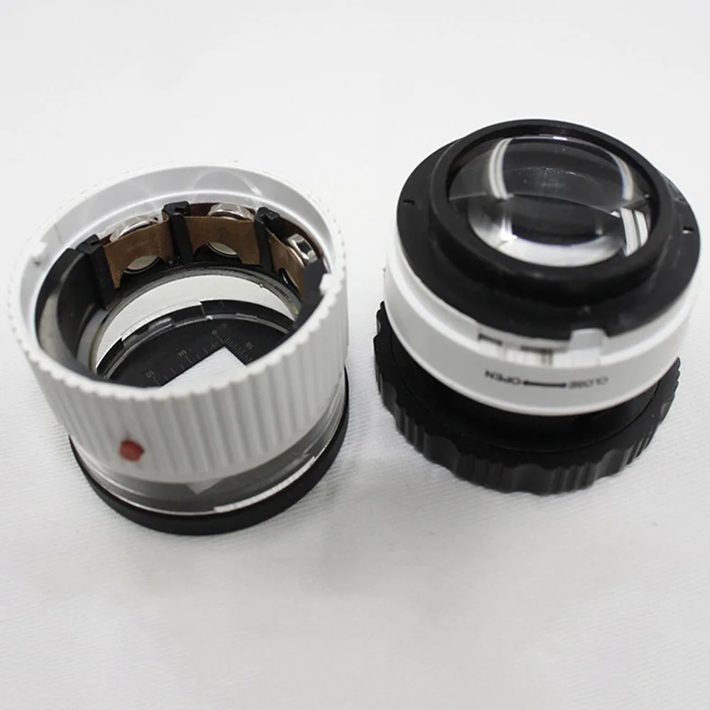 30X LED UV Cylindrical Magnifier Glass Money Detection Magnification Loupe Tool for Reading Crafts Hobby Observation