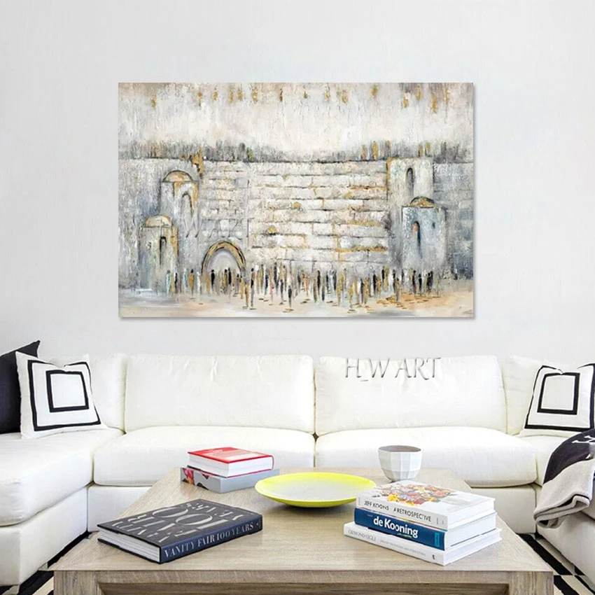 

Building Walls Landscape Painting Art Mural Abstract Figure Picture Canvas Design Artwork Frameless Decorative Items For Cafe