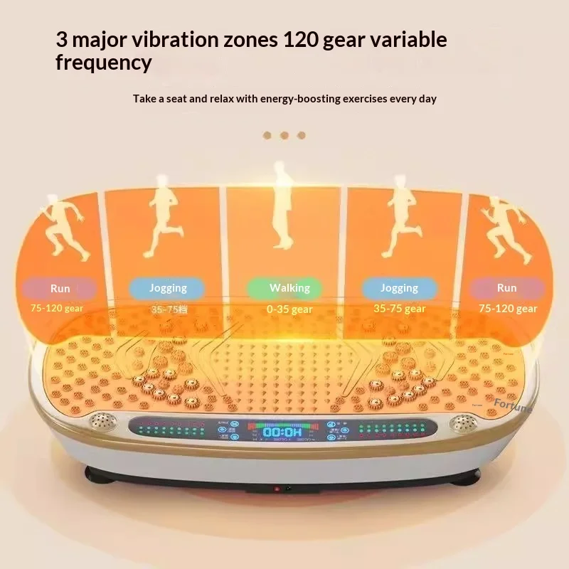 Vibration Machine with 400 kg Max Capacity, ABS Vibration Plate, 80x45x16cm Fat Reducing Machine, Home Workout, Waist Fitness