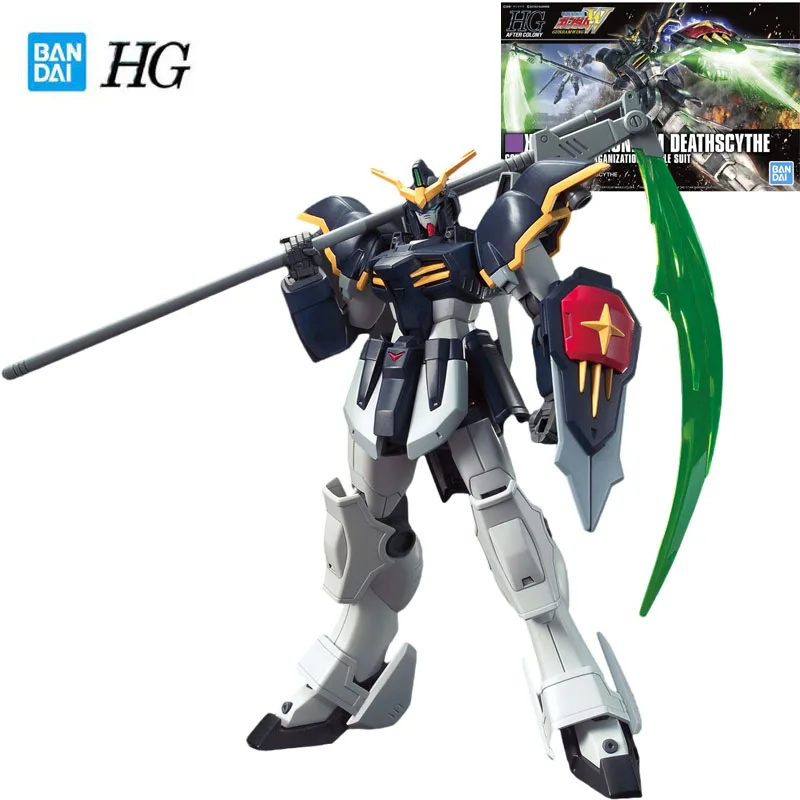 

Bandai Gundam Original HG Series 1/144 Anime Figure XXXG-01D GUNDAM DEATHSCYTHE Action Assembly Model Toys Collectible Model