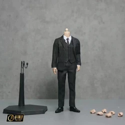 Manipple Studio 1/12 Scale Black Stripe Suit Body Action Figure with Hands Model Fit 1:12 Manipple Studio SHF MAFEX Head Sculpts