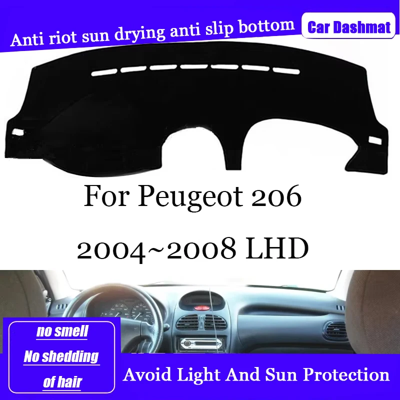 

ZUIMI Dashboard Cover Dash Mat Dashmat For Peugeot 307 206 LHD RHD Dash Board Cover Pad Sun Shade Avoid Light & Sun Protection