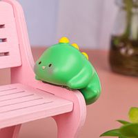 Panda Pig Computer Monitor Decoration Table Edge TV Screens Little Animal Ornaments Cartoon Miniatures Center Console Figurines