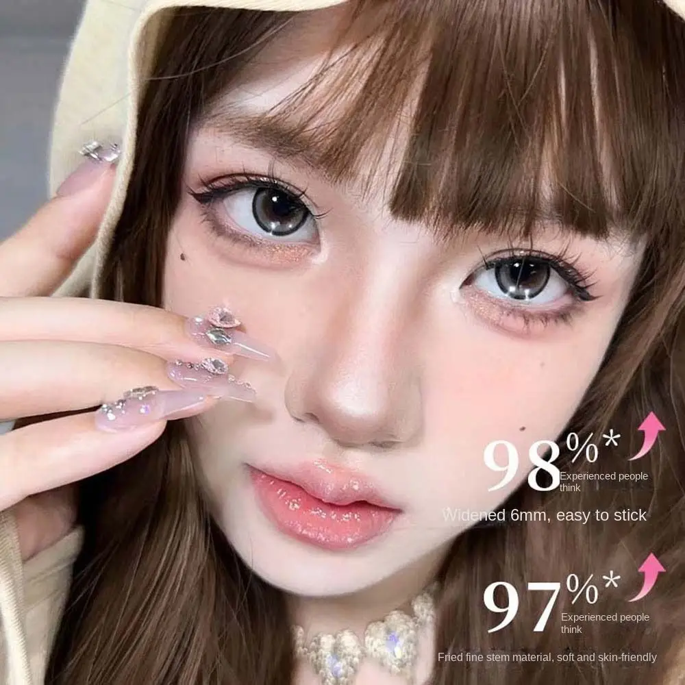 Cílios postiços segmentados l curvados, faça você mesmo, oblíquos, alados, individuais, reutilizáveis, grande capacidade, extensões de cílios