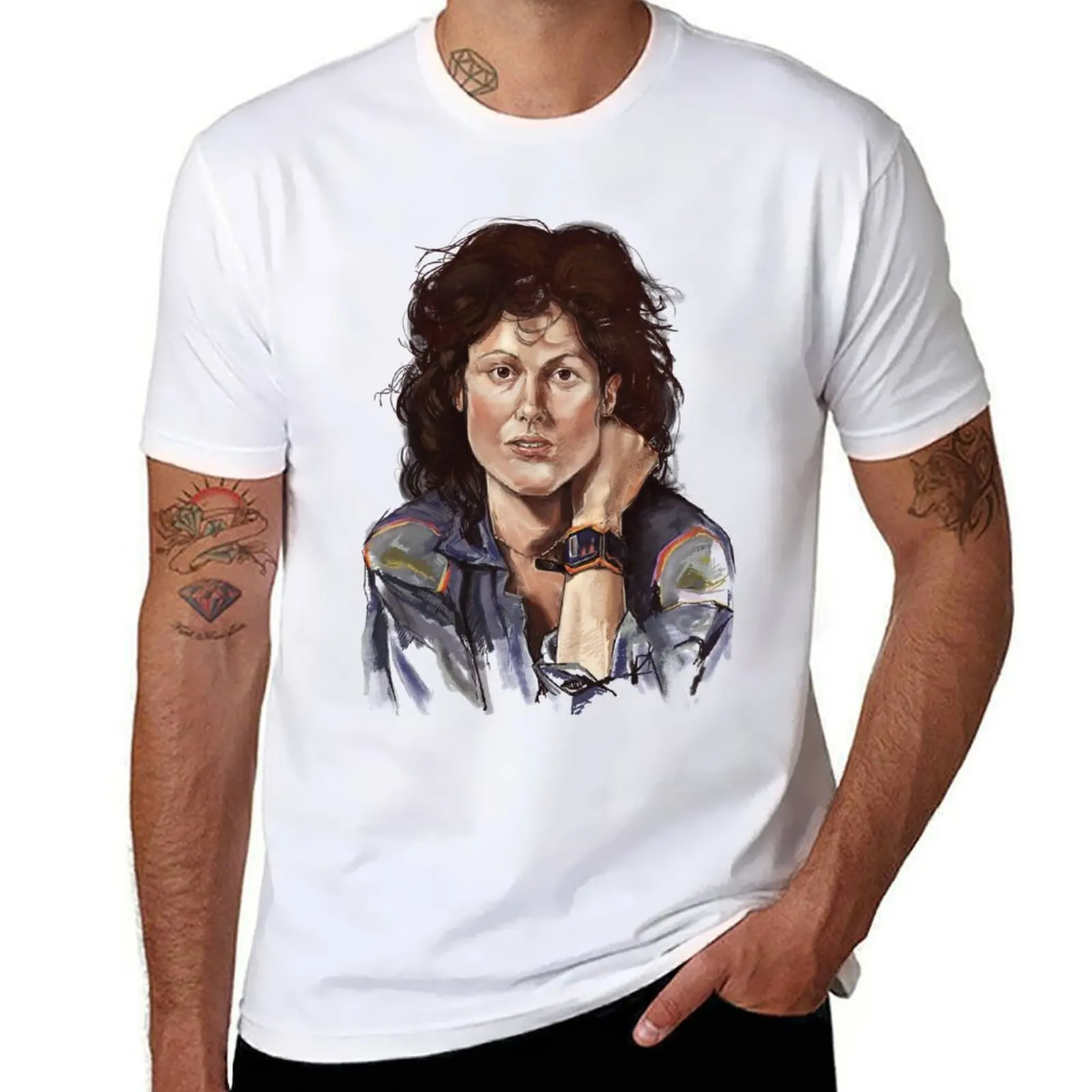 Ripley - Sigourney Weaver - Alien T-Shirt cotton t shirts man 100% t shirts for man graphic tees T-Shirt Ripley - Sigourney Weaver - Alien T-Shirt cotton t shirts man 100% t shirts for man graphic tees T-Shirt