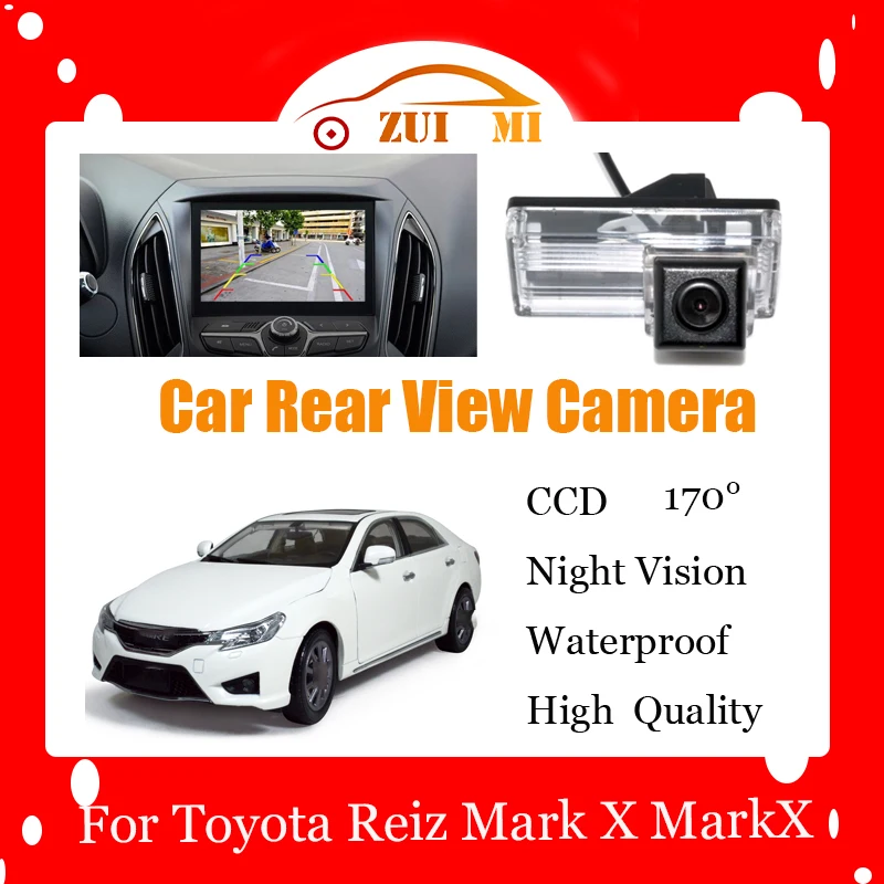 Car Reverse Rear View Camera For TOYOTA REIZ 4D MK1 2004~2009 Waterproof CCD Full HD Night Vision Backup Parking Camera