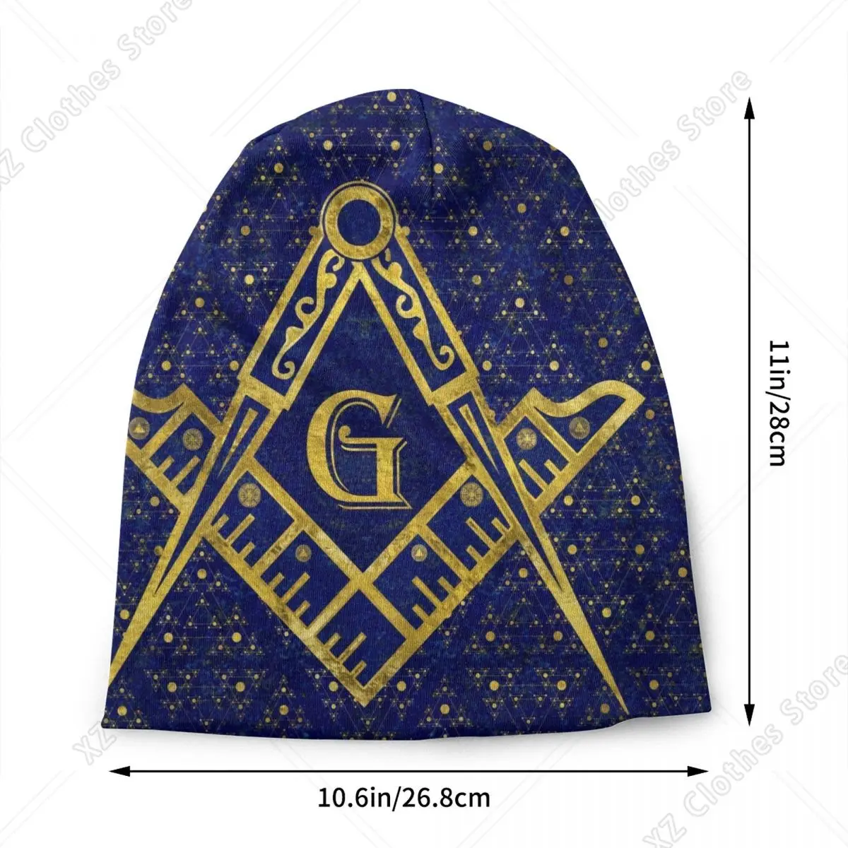 Custom Freemasonry Symbol Bonnet Hats Cool Knitting Hat For Women Men Winter Warm Masonic Mason Freemason Skullies Beanies Caps
