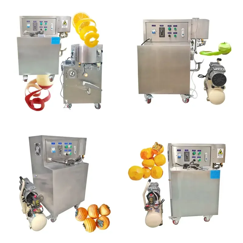 Commercial Infrared Automatic Induction Suction Persimmon Peeling and Shackling Machine with Stainless Steel Blade