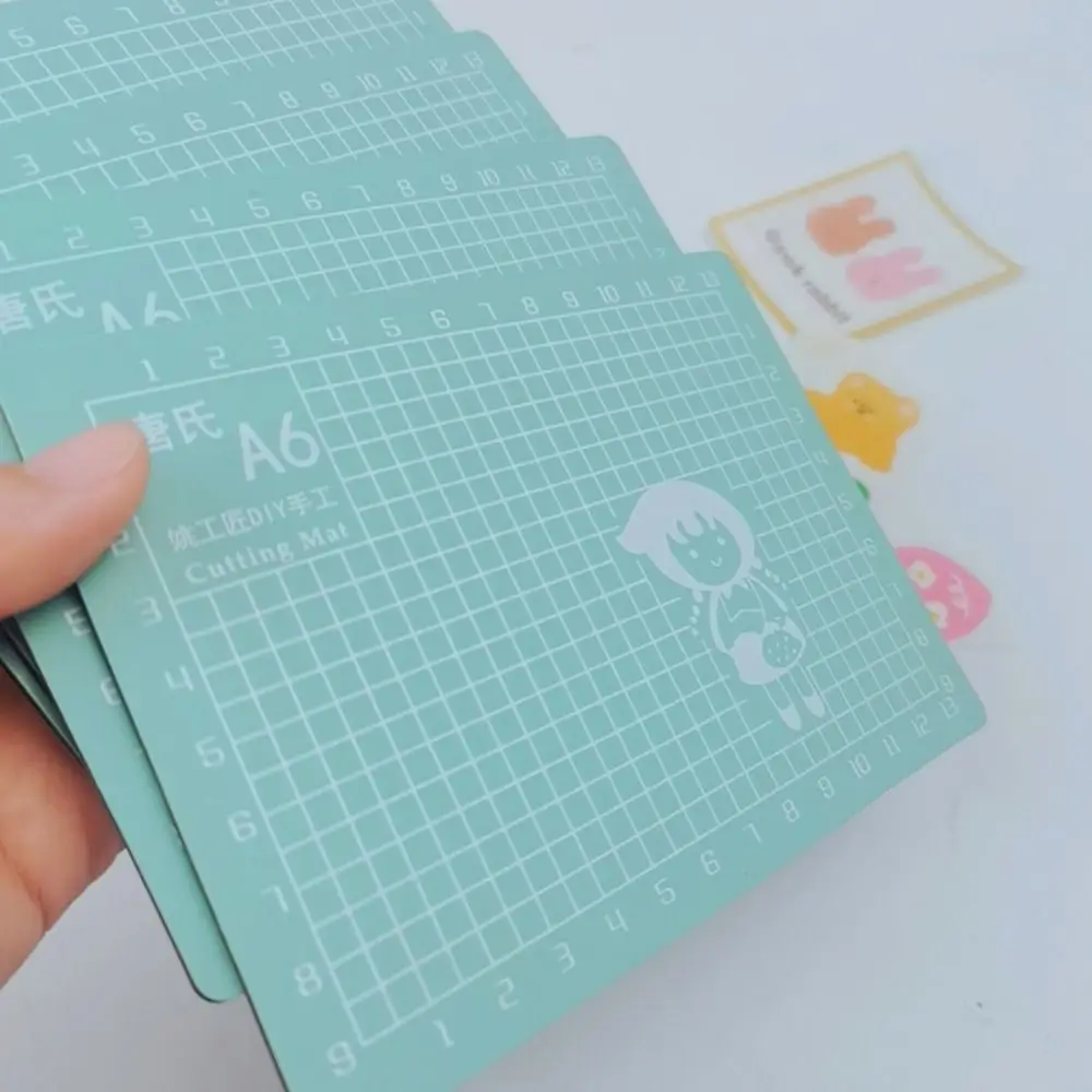 Strumenti di riparazione in PVC Artigianato fai-da-te Tappetini per scrittura Tagliere per carta da cucire Tagliere per incisioni Tappetini patchwork Tappetino da taglio con griglia A6