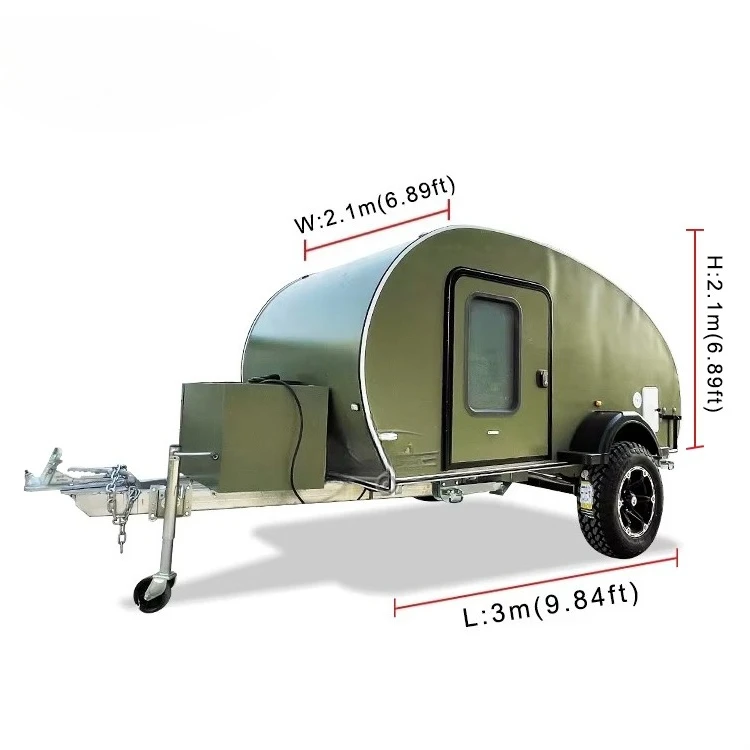 Mini Teardrop Off-Road Travel Trailer Camper RV Caravan