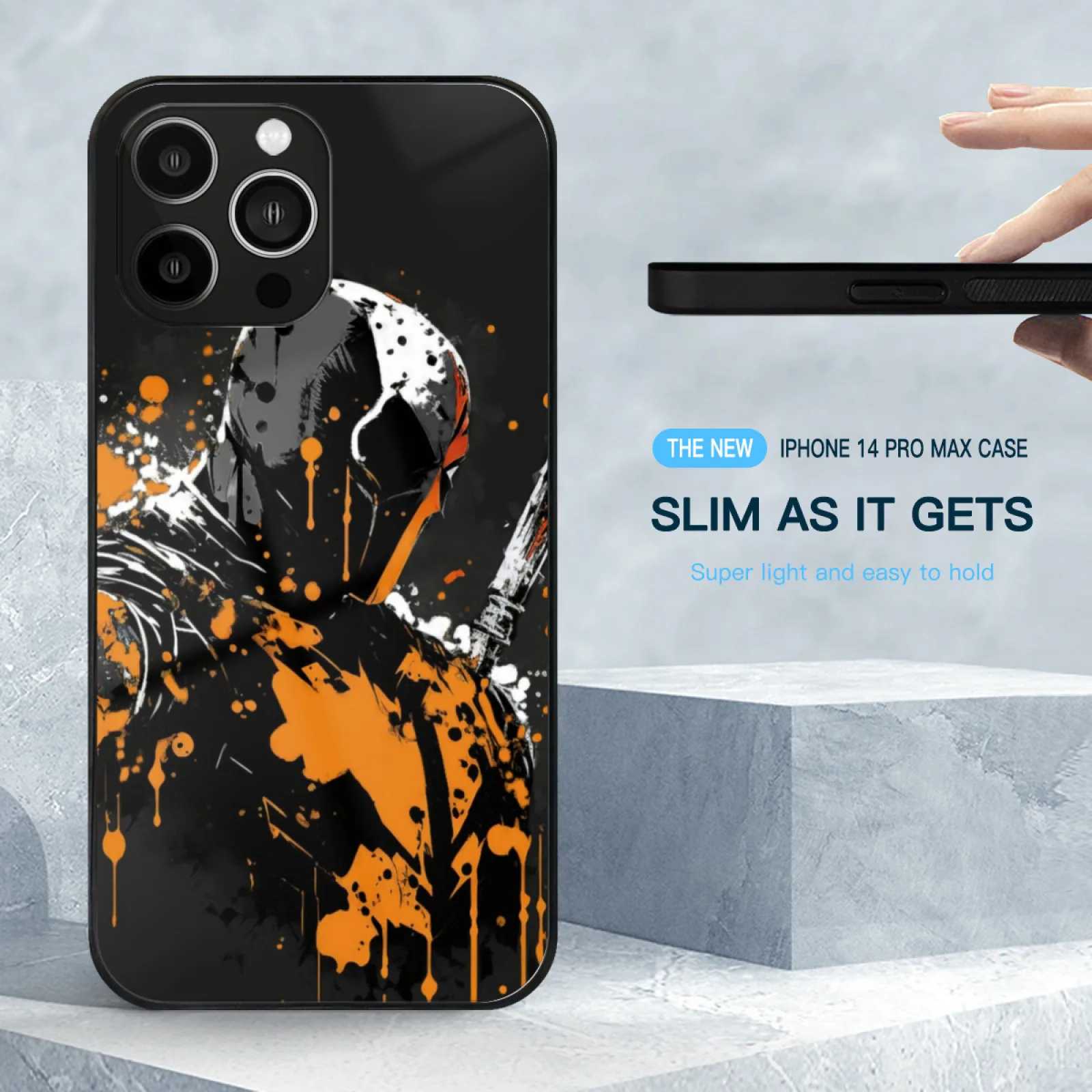 Luxury Tempered Glass Case For Iphone 15 14 13 12 11 Pro Max 7 8 Plus Xs Xr X Soft Cover Deathstroke Arrow Arkham City Comics