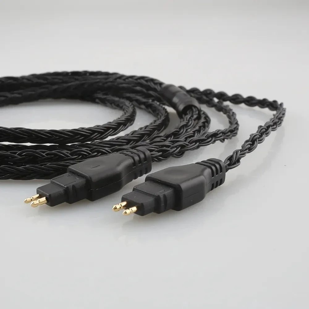 16 Core Black OCC Earphone Cable For Sennheiser HD580 HD600 HD650 HDxxx HD660S HD58x HD6xx Headphone