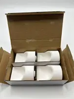 Crisol de fusión de cerámica para laboratorio Dental, 4 Uds., para máquina de fundición centrífuga, crisol de fusión de platino, crisol de cuarzo, laboratorio Dental