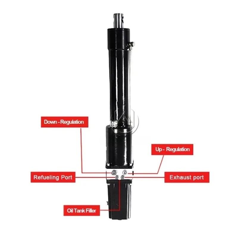 Industrial Hydraulic Linear Actuator 8000~60000N Heavy Duty Drive Rod