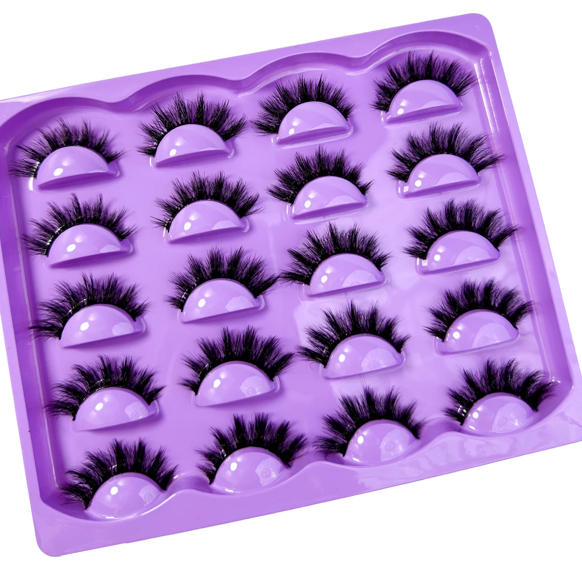 10Pairs Lashes 3D Mink Lashes Fluffy Reusable Lashes Mink False Eyelashes Soft Wispy Natural Cross Eyelash Extension Makeup