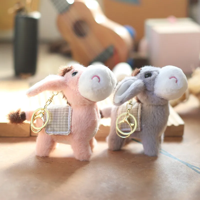 Cute Creative Stuffed Little Donkey Doll Cute Animal Soft Plush Toy For Children Birthday Gift Decor Home Bag Pendant Keychain