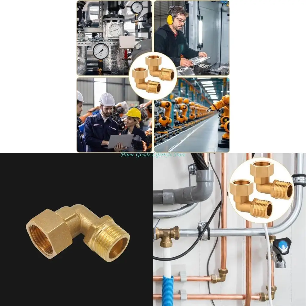 

E74e упаковка из 2 -градусного разъема колена на 90 градусов дюйма для систем воды и отопления