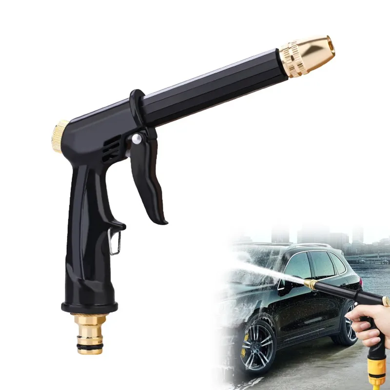 Auto-Hochdruck-Wasserpistole, verkupferte Düse, dicker Stab, Haushalts-Hochdruck-Autowasch-Hochdruckpistole, 2025, neu