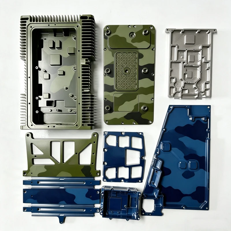 CNC Machining Parts Aluminum Cooling Cover Case Frame Amplifier Casing Custom CNC Service