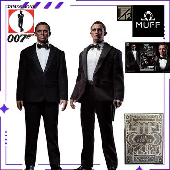 MUFF TOYS Oryginalny Autentyczny 007/Agent Bond/James Bond 6-calowy 1/12 Ruchomy, Wykwintny Model Lalki Ręcznie Robiona Zabawka Prezent dla Chłopca