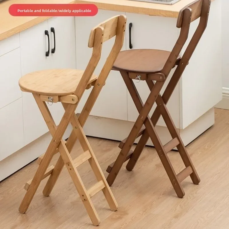Exquisite Multi-functional Foldable high stool chair portable bar chair back chair dining chair cafe lounge chair