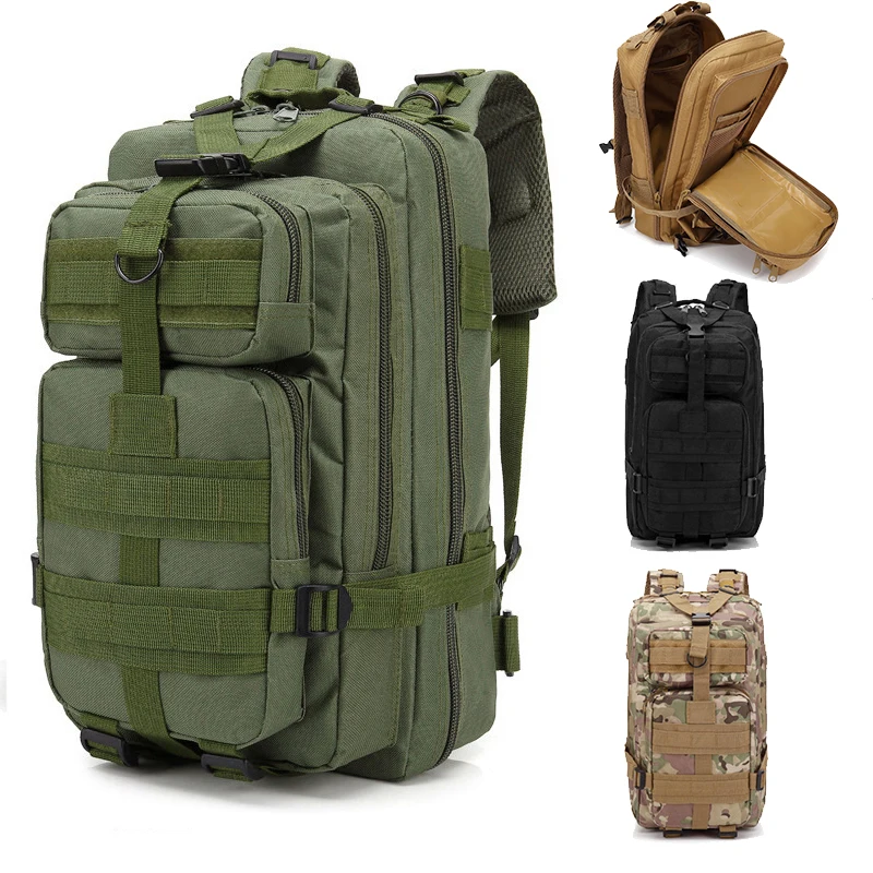 Large Capacity Men Army Military Tactical Backpack 3P Softback Outdoor Waterproof Bug Rucksack Hiking Camping Hunting Bags