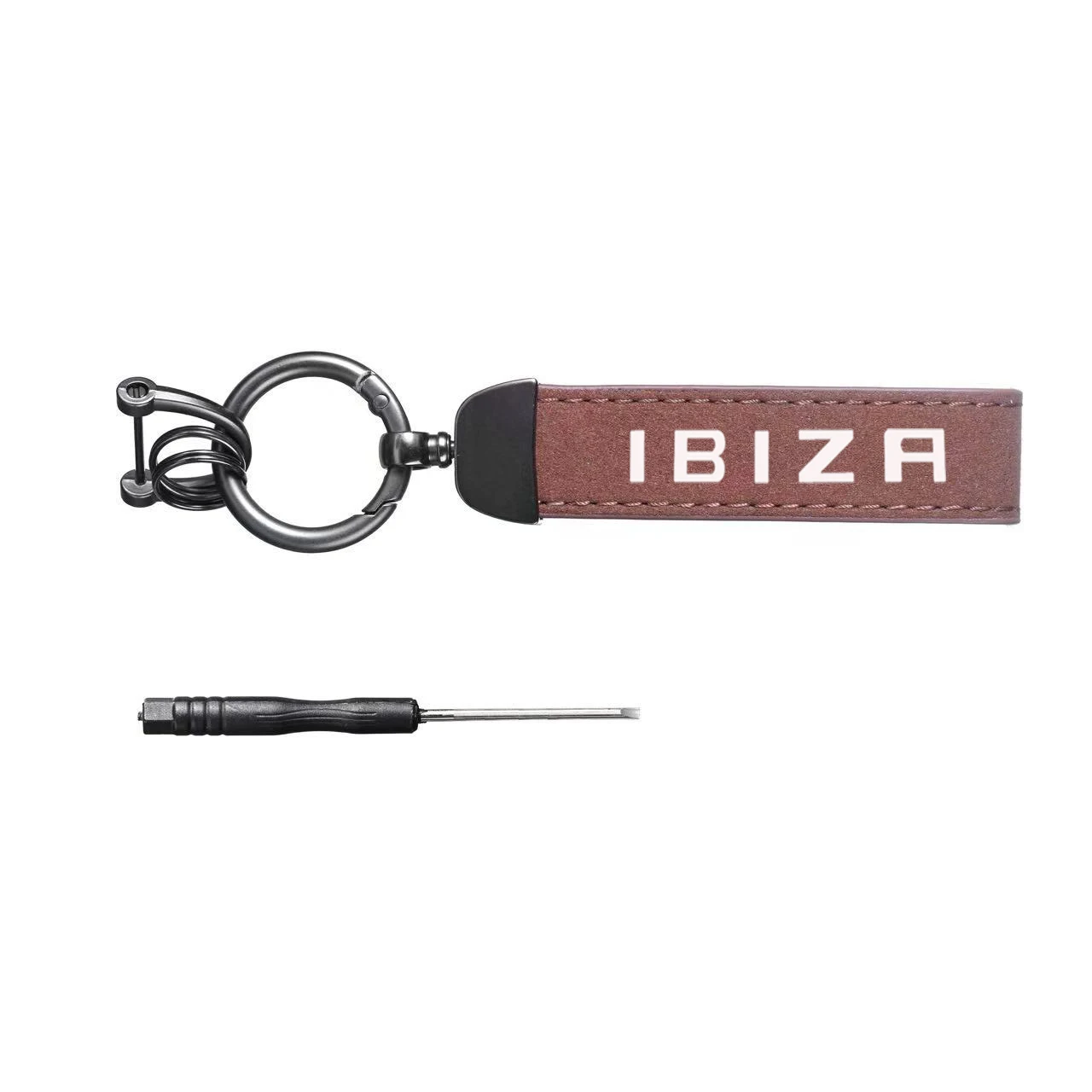 IBIZR  style motorcycle carbon fiber leather and luxury suede keychains, horseshoe buckles, and jewelry buckles