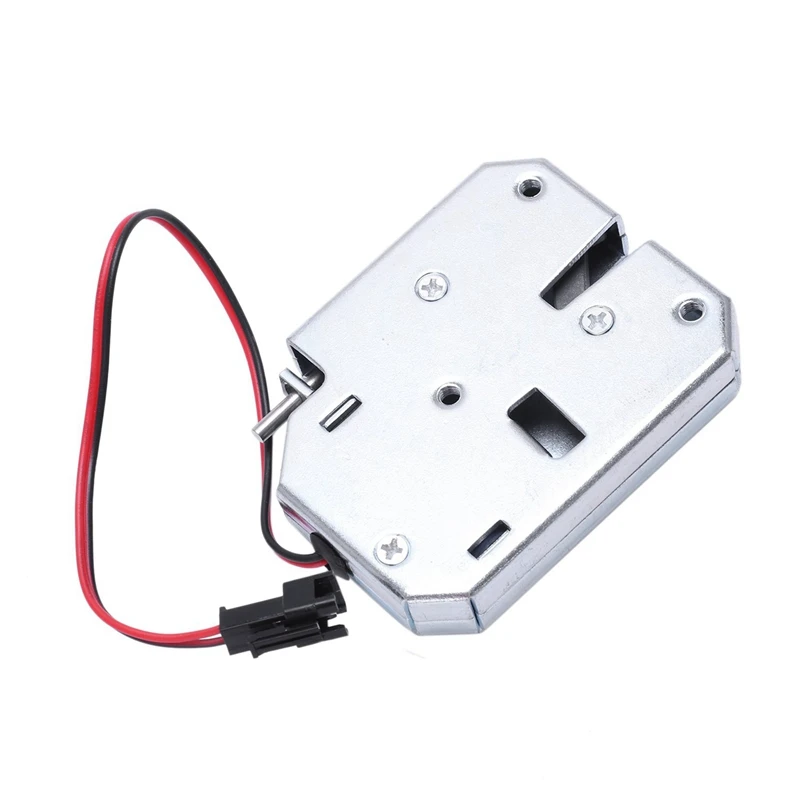 2X kunci kontrol listrik DC 12V 2A kunci pintu elektromagnetik kabinet laci loker baja karbon gembok perak