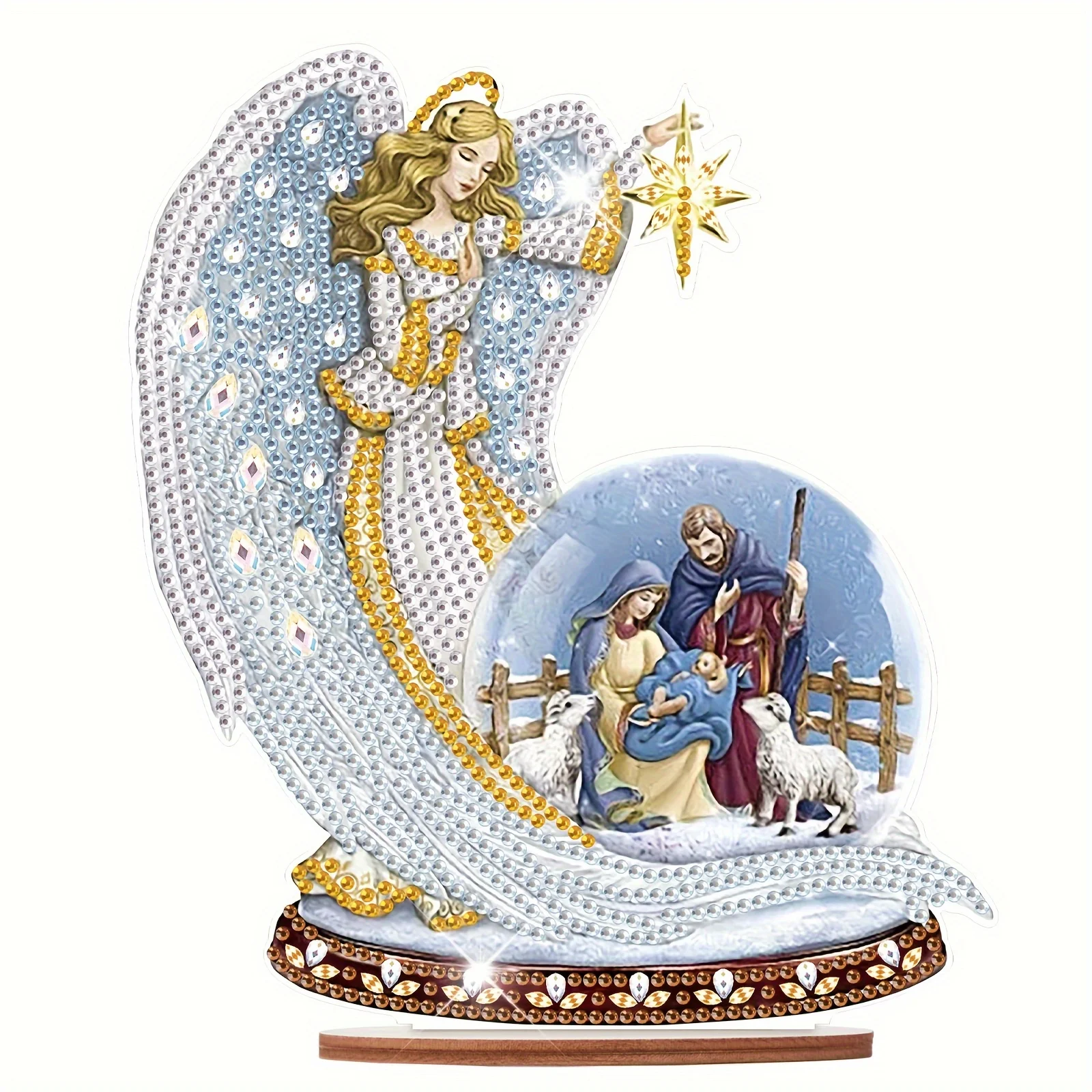 

Наборы для алмазной живописи с изображением рождественской тематики Рождества, алмазы особой формы, настольные украшения для дома и офиса