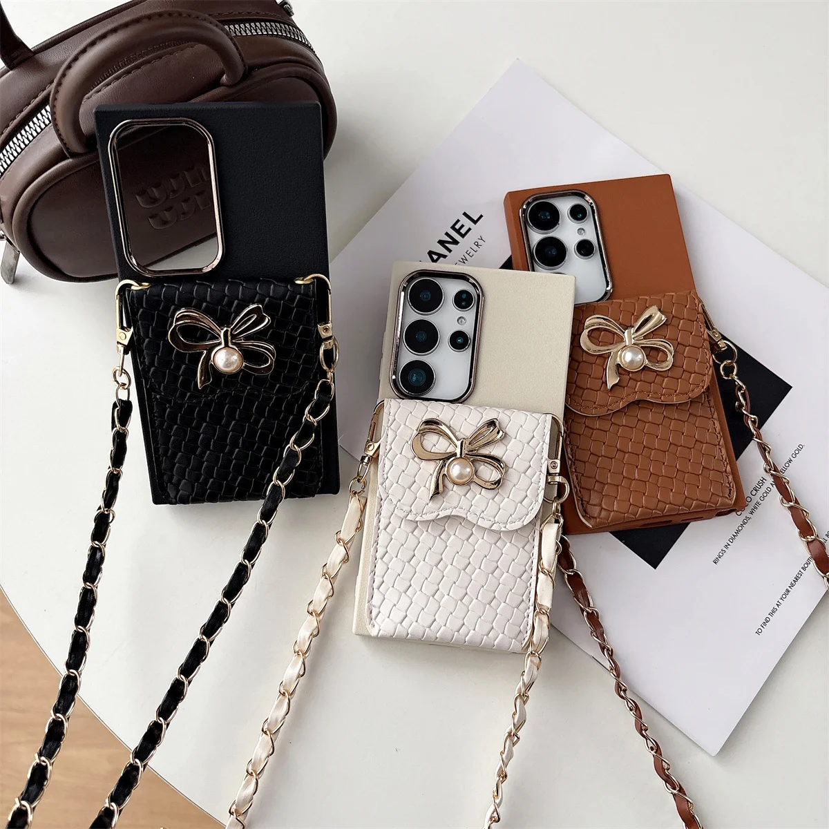 Crossbody Kartenhalter Brieftasche Handyhülle für Samsung S26 S25 S24 Ultra S23 S22 S21 Plus A56 A36 A06 A55 A35 A25 A15 A05S A05