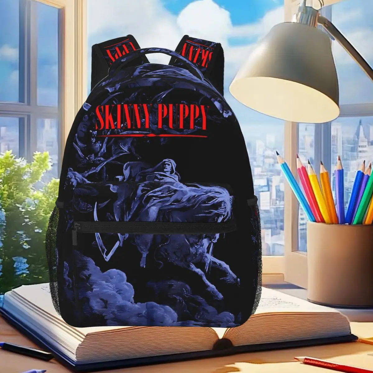 Band Skinny Puppy Chainsaw Backpack Student Boys Girls BookBag Kids School Bag Computer Shoulder Bags for Men Women