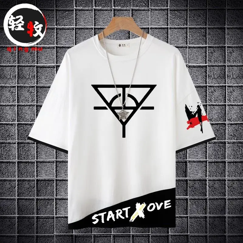 

Футболка Huachen Yu Supporter с мультяшным аниме-принтом, летняя тонкая хлопковая футболка для женщин, 5 дюймов