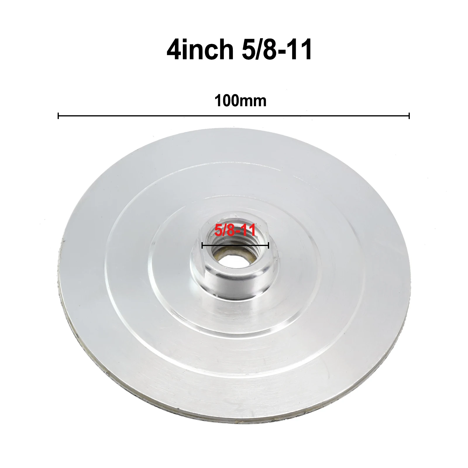 4 Inch Backer Pad For Diamond-Polishing Pad Aluminum-Based Backing Holder M14 M10 M16 5/8-11 Polish Wheel Holder Pad Back Up Pad