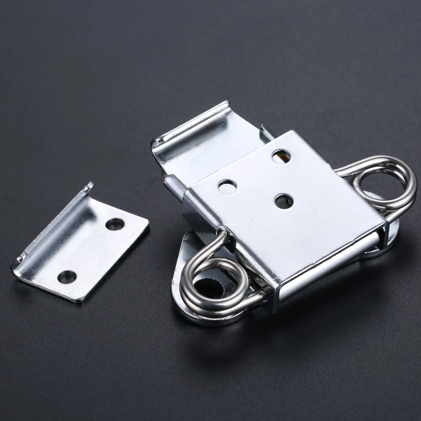 Heavy Duty Iron Hasp Buckle Latch for Wooden Case Tool Box LED Light Box Medical Equipment Home Office Hardware Lock Clasp