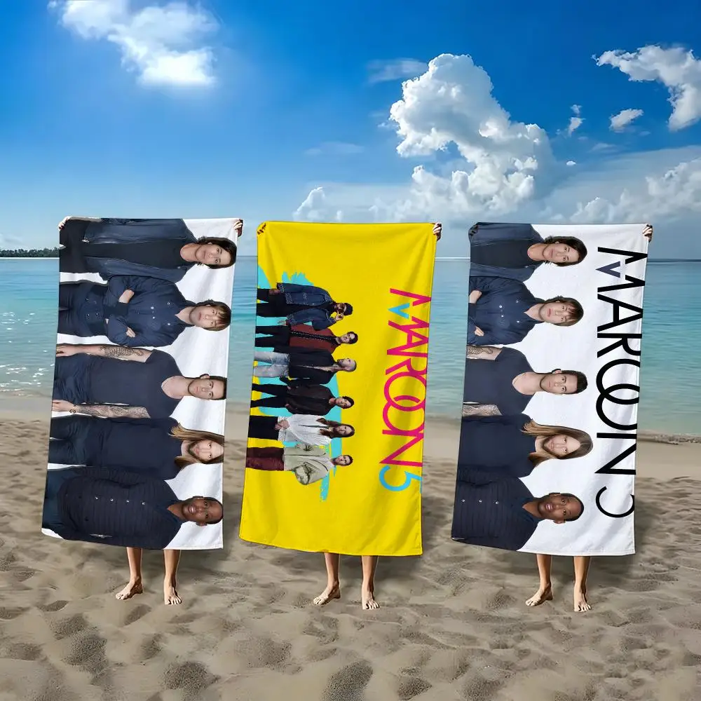 Pop Rock Band Maroon5 Towel ultra-fine fiber quick drying absorbent bath towel, outdoor swimming sports towel